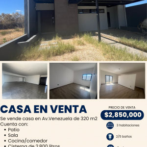 Casa en Venta Calle Venezuela