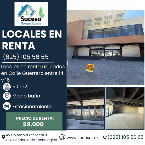 Locales En Renta en Calle Guerrero