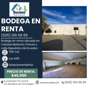 Bodega En Renta Calzada Belisario Chavez