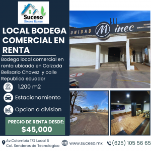 Local Bodega Comercial En Renta Calzada Belisario Chavez