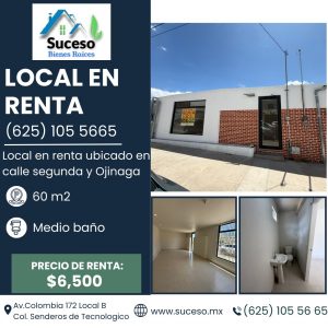 Local en Renta calle segunda y Ojinaga