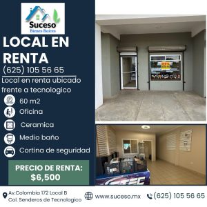 Local en Renta frente a Tecnologico