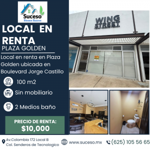 Local en Renta Boulevard Jorge Castillo