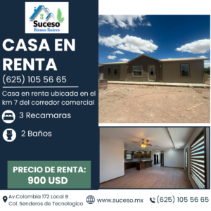 Casa en Renta en el km 7 (RENTADA)